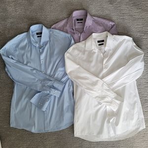 Three Hugo Boss Slim Fit Shirts